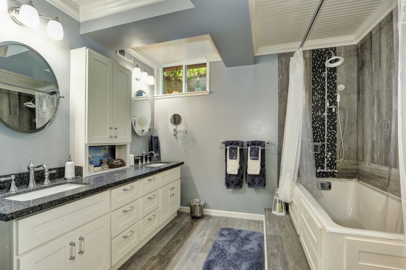 Double Vanities with Modern Fixtures