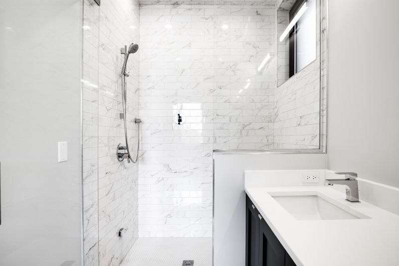 Shower with Decorative Tiles