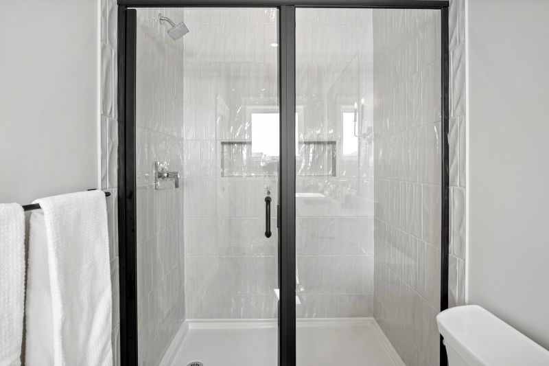 Modern Shower with Clear Glass
