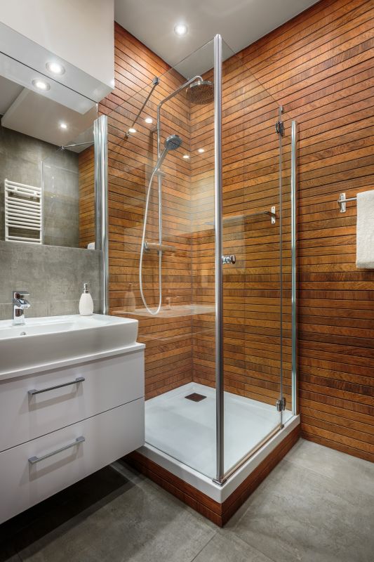 Custom Shower with Built-in Shelves